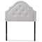 Baxton Studio Cora Modern Grayish Beige Upholstered Twin Size Headboard 125-6983 - alternate 1